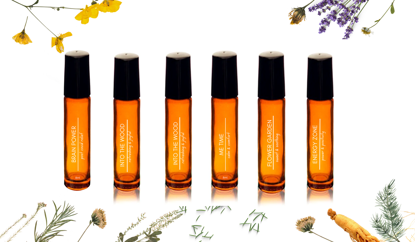 6 refill essential oil solutions set - mixed scent